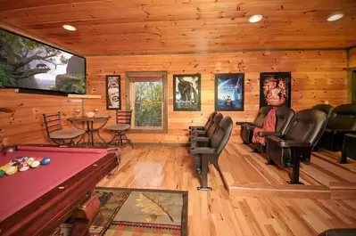 one of the 5 bedroom cabins in gatlinburg with home theater