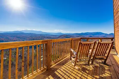 mountain view at Gatlinburg cabin