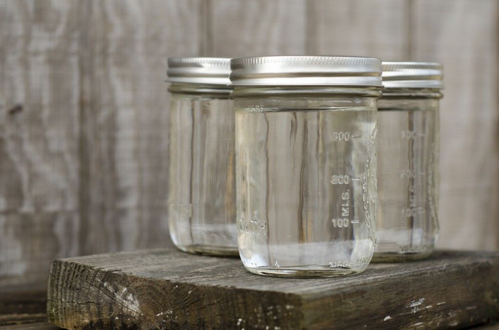 Three moonshine jars 