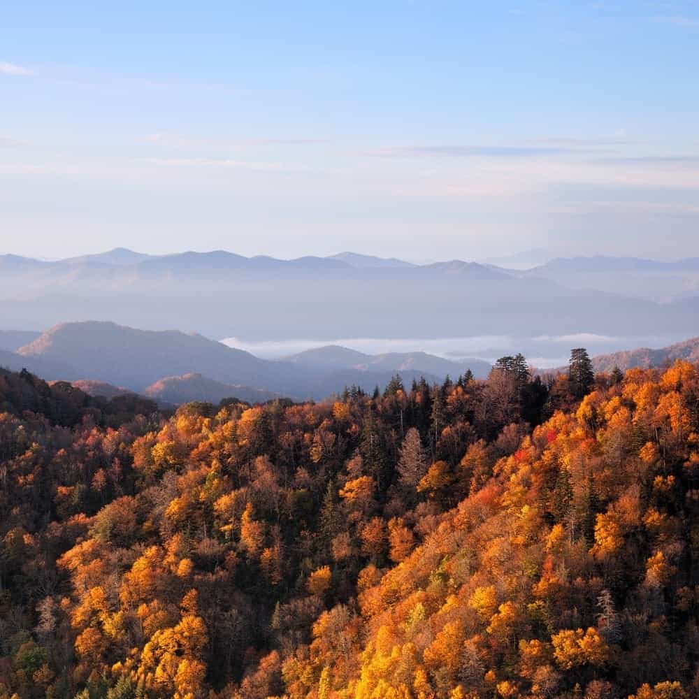 Smoky Mountains in autumn