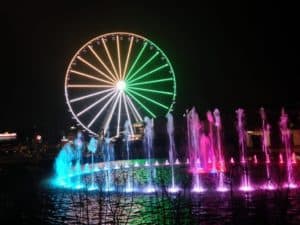 Show fountains at The Island in Pigeon Forge