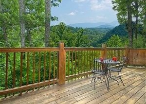 View from Splendid Oaks cabin between Pigeon Forge and Gatlinburg