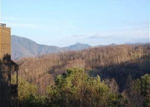 View of the Smoky Mountains from the Mountain High cabin