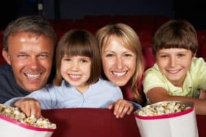 Family at the movies