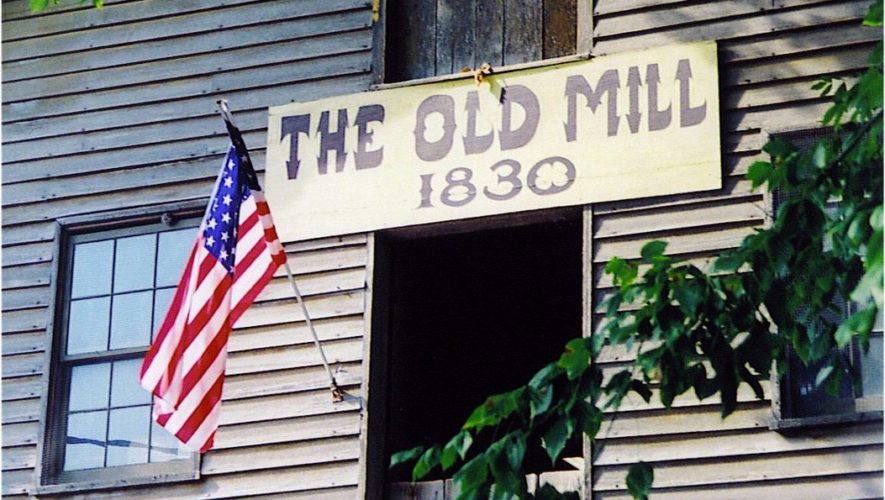 Close up of Old Mill in Pigeon Forge est date