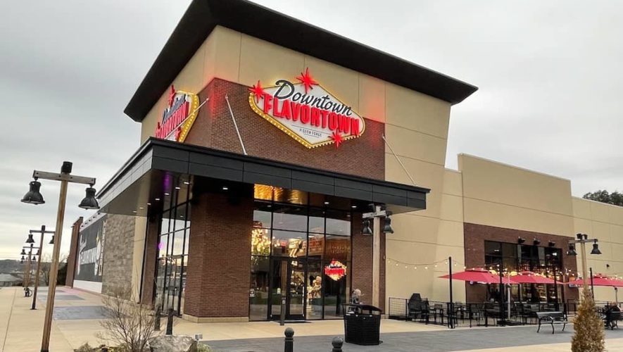 guy fieri's downtown flavortown in pigeon forge