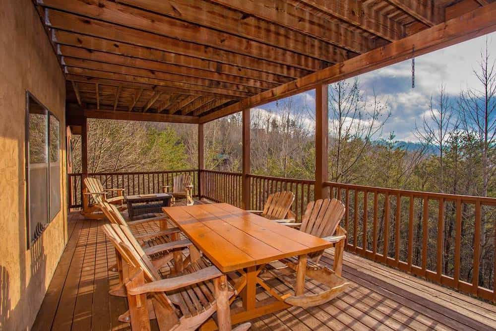 amazing views cabin rental porch
